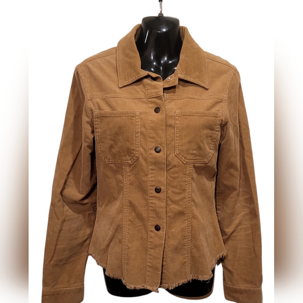 GUESS - Button Up Corduroy Long Sleeve Top